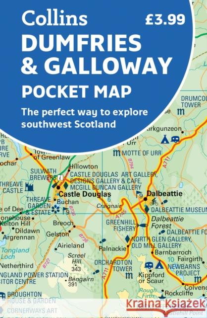 Dumfries & Galloway Pocket Map: The Perfect Way to Explore Southwest Scotland Collins Maps 9780008520656 HarperCollins Publishers - książka