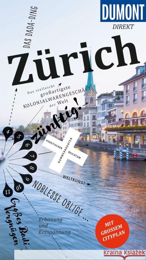 DuMont direkt Reiseführer Zürich Schwieder, Gabriele, Krause, Patrick 9783616000329 DuMont Reiseverlag - książka