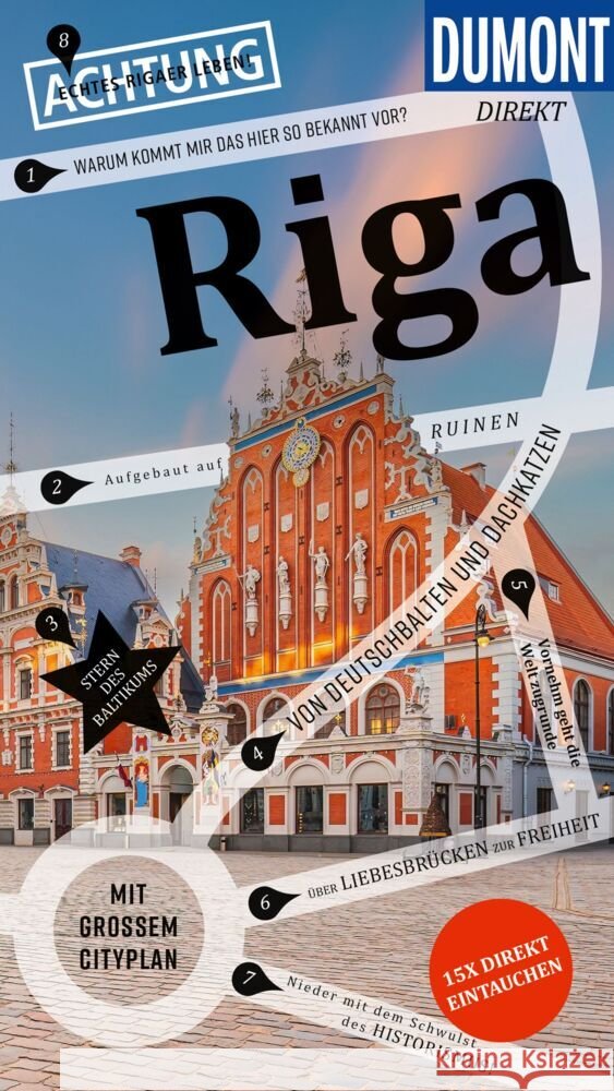 DUMONT direkt Reiseführer Riga Kaupat, Mirko 9783616001647 DUMONT Reise ein Imprint von MAIRDUMONT - książka