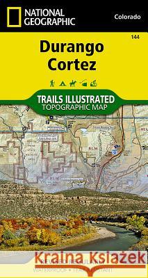 Durango, Cortez Map National Geographic Maps 9781566954631 Not Avail - książka