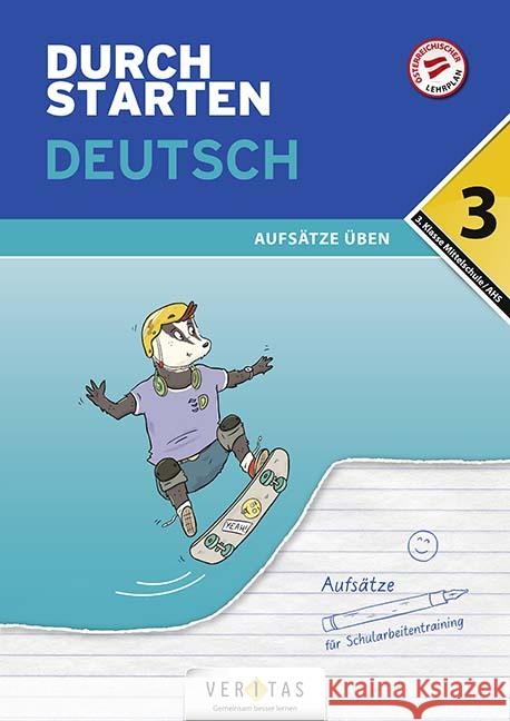 Durchstarten - Deutsch Mittelschule/AHS - 3. Klasse  9783710137556 Veritas - książka