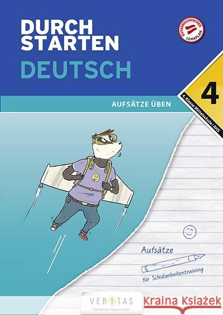 Durchstarten - Deutsch Mittelschule/AHS - 4. Klasse  9783710137563 Veritas - książka