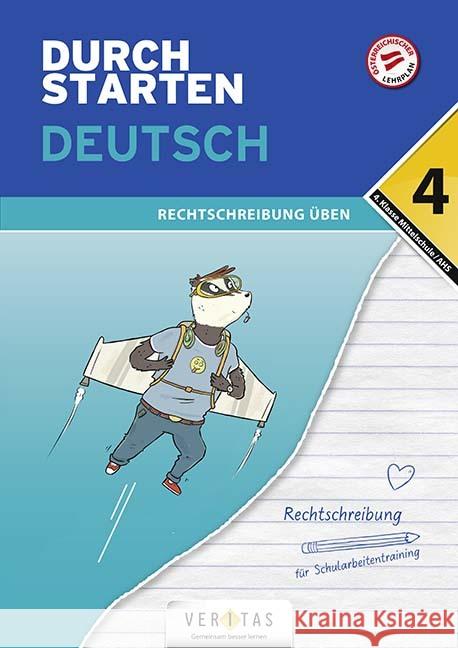 Durchstarten - Deutsch Mittelschule/AHS - 4. Klasse  9783710137747 Veritas - książka