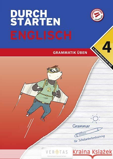 Durchstarten - Englisch Mittelschule/AHS - 4. Klasse  9783710137808 Veritas - książka