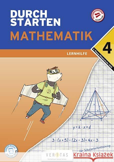 Durchstarten - Mathematik - Mittelschule/AHS - 4. Jahrgangstufe  9783710137891 Veritas - książka