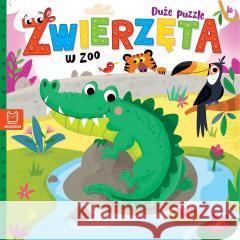 Duże puzzle. Zwierzęta w zoo Bogusław Michalec 9788383740836 Aksjomat - książka