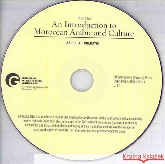DVD for an Introduction to Moroccan Arabic and Culture AbdellahC Chekayri 9781589016941 BERTRAMS - książka