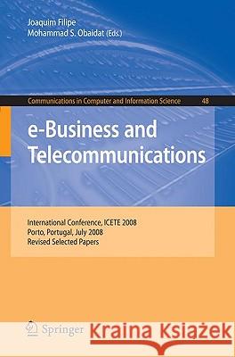 e-Business and Telecommunications Filipe, Joaquim 9783642051968 Springer - książka