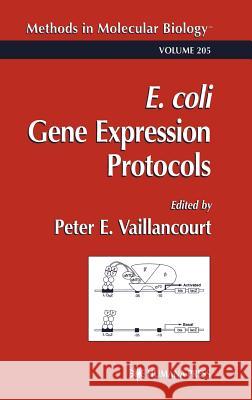 E. Coli Gene Expression Protocols Vaillancourt, Peter E. 9781588290083 Humana Press - książka