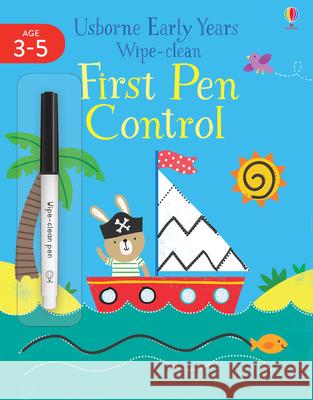 Early Years Wipe-Clean First Pen Control Jessica Greenwell 9781474968454 Usborne Publishing Ltd - książka