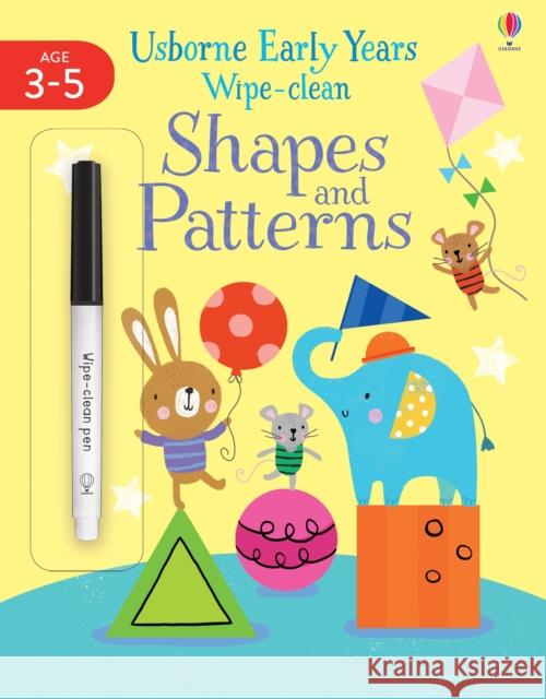 Early Years Wipe-Clean Shapes & Patterns Jessica Greenwell 9781474951210 Usborne Publishing Ltd - książka