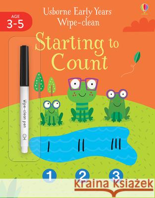 Early Years Wipe-Clean Starting to Count Jessica Greenwell 9781474968430 Usborne Publishing Ltd - książka