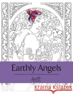 Earthly Angels: A beautiful and relaxing coloring book Dunlop, Steve 9781512310832 Createspace - książka