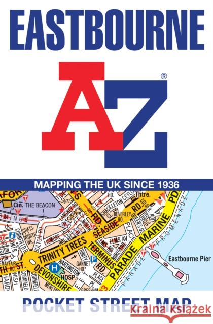 Eastbourne A-Z Pocket Street Map A-Z Maps 9780008657444 HarperCollins Publishers - książka