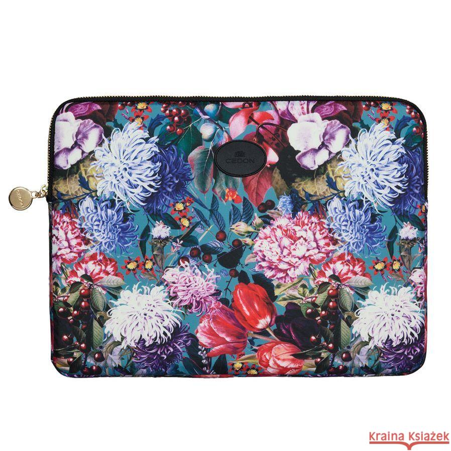 Easy Laptop Case Blumenbouquet petrol  4048809030350 CEDON MuseumsShops - książka