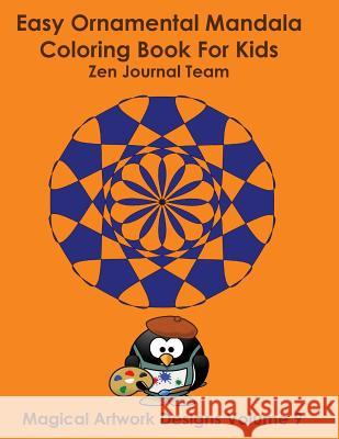 Easy Ornamental Mandala Coloring Book For Kids Team, Journal 9781682122921 Speedy Publishing Books - książka