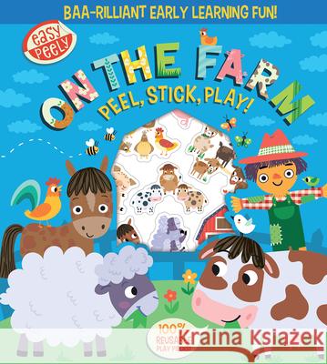 Easy Peely on the Farm - Peel, Stick, Play! Holly Hall Sarah Wade 9781801059176 Two Windmills - książka