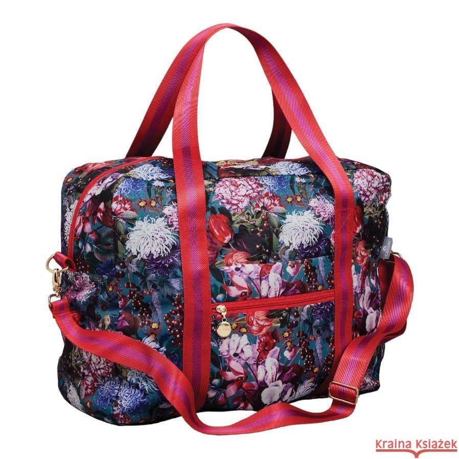 Easy Travelbag de Luxe Blumenbouquet petrol  4048809030336 CEDON MuseumsShops - książka
