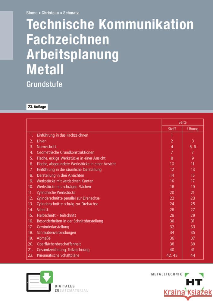 eBook inside: Buch und eBook Technische Kommunikation, m. 1 Buch, m. 1 Online-Zugang Blome, Silke, Schmatz, Elmar, Christgau, Hans 9783582179852 Handwerk und Technik - książka