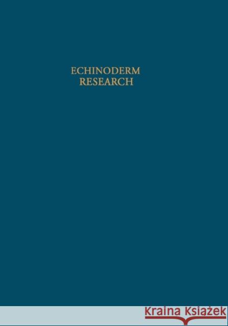 Echinoderm Research    9789061911418 Taylor & Francis - książka