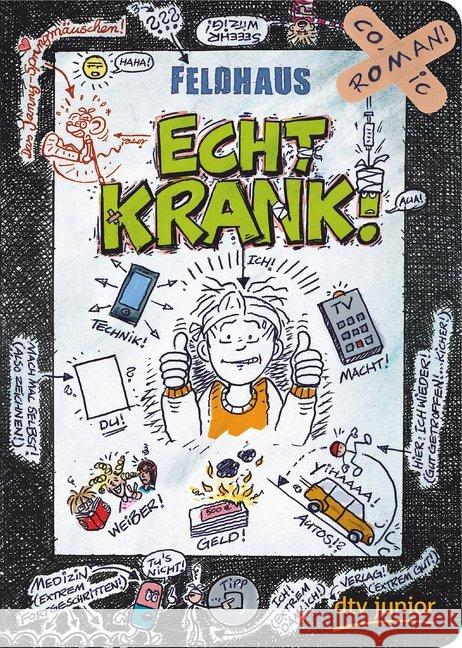 Echt krank! : Ein Comic-Roman Feldhaus, Hans-Jürgen 9783423715492 DTV - książka