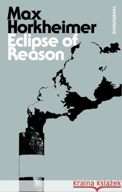 Eclipse of Reason Max Horkheimer 9781780938189  - książka