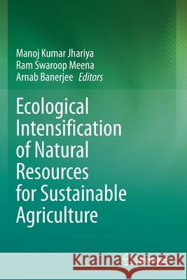 Ecological Intensification of Natural Resources for Sustainable Agriculture Jhariya, Manoj Kumar 9789813342057 Springer Singapore - książka