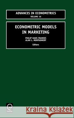 Econometric Models in Marketing  Franses 9780762308576  - książka