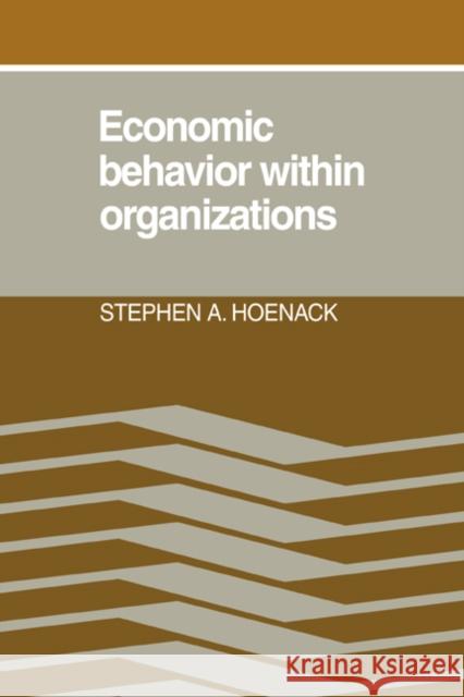 Economic Behaviour Within Organizations Hoenack, Stephen A. 9780521069090 Cambridge University Press - książka