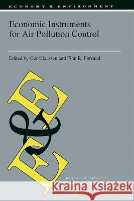 Economic Instruments for Air Pollution Control Ger Klaassen Finn R. Forsund 9789401044400 Springer - książka