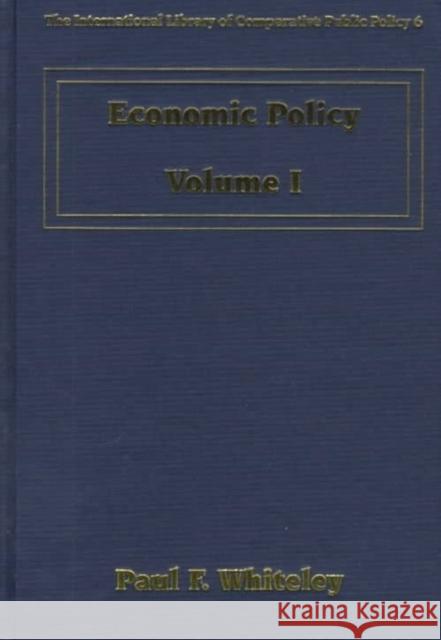 Economic Policy  9781858981154 Edward Elgar Publishing Ltd - książka