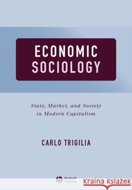 Economic Sociology: State, Market, and Society in Modern Capitalism Trigilia, Carlo 9780631225362 Blackwell Publishers - książka