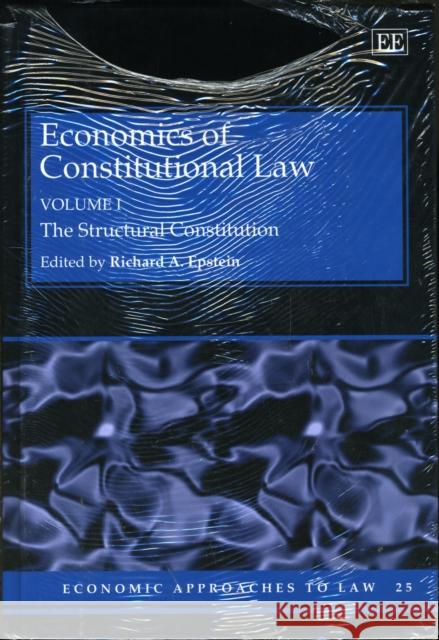 ECONOMICS OF CONSTITUTIONAL LAW  9781847201133 EDWARD ELGAR PUBLISHING LTD - książka