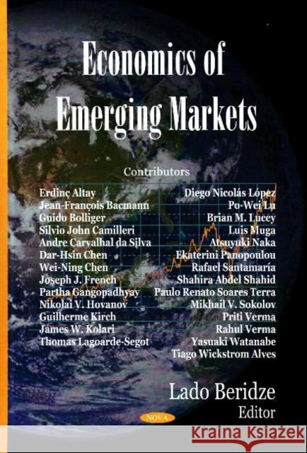 Economics of Emerging Markets Lado Beridze 9781600218507 Nova Science Publishers Inc - książka