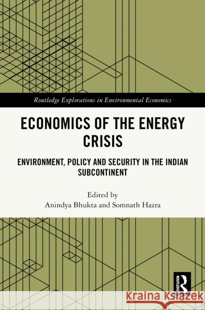 Economics of the Energy Crisis: Environment, Policy and Security in the Indian Subcontinent Anindya Bhukta Somnath Hazra 9781032182025 Routledge - książka