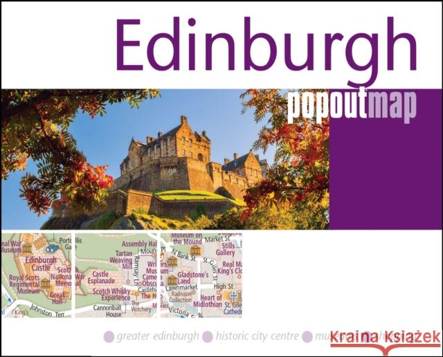 Edinburgh PopOut Map - pocket size, pop up map of Edinburgh city centre  9781917131346 Heartwood Publishing - książka