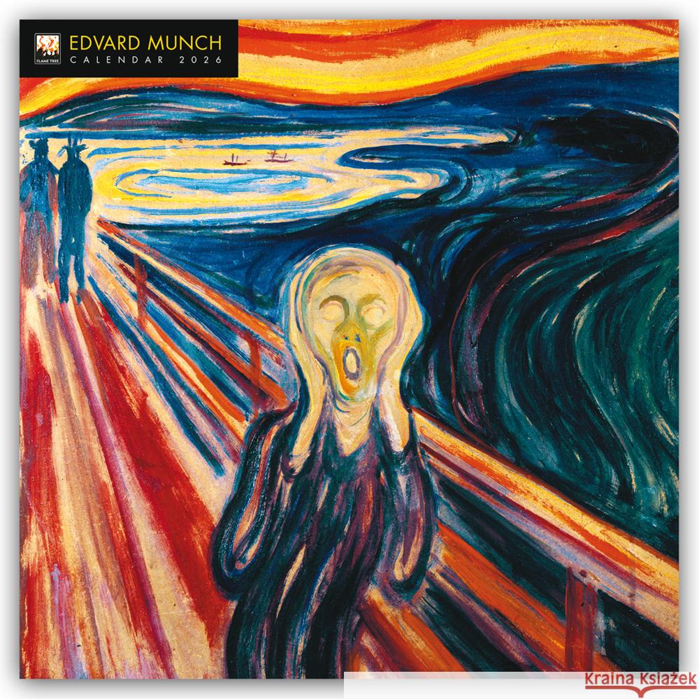 Edvard Munch Wall Calendar 2026 (Art Calendar) Flame Tree Studio 9781835623497 Flame Tree Publishing - książka