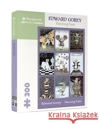 Edward Gorey: Dancing Cats 300-Piece Jigsaw Puzzle Edward Gorey 9780764984600 Pomegranate Communications - książka