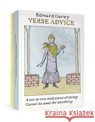 Edward Gorey: Verse Advice Boxed Notecards Edward Gorey 9781087501246 Pomegranate Communications - książka