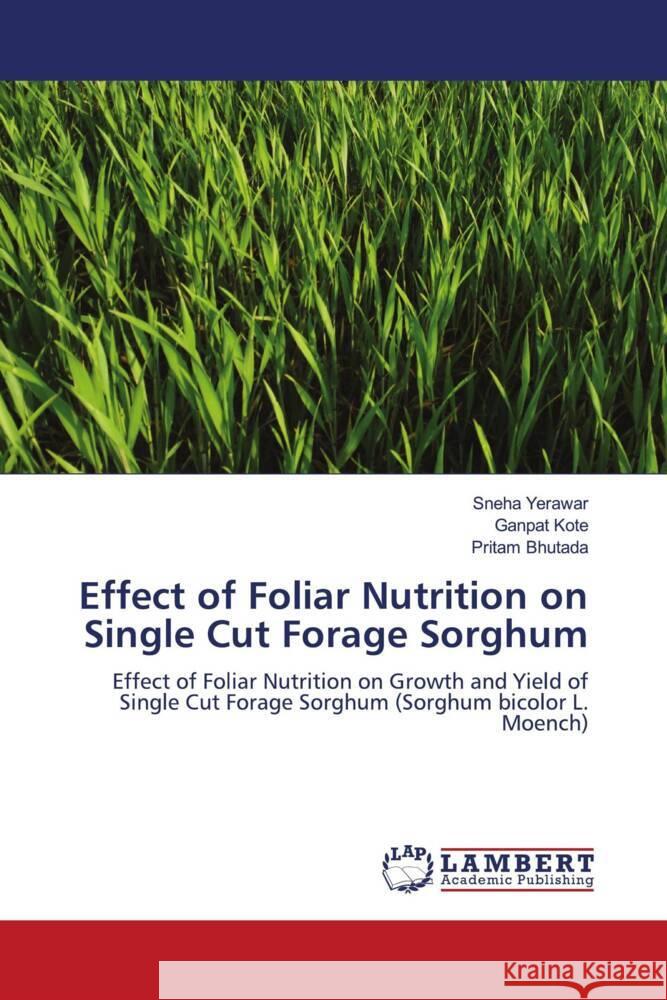 Effect of Foliar Nutrition on Single Cut Forage Sorghum Yerawar, Sneha, Kote, Ganpat, Bhutada, Pritam 9786206686026 LAP Lambert Academic Publishing - książka