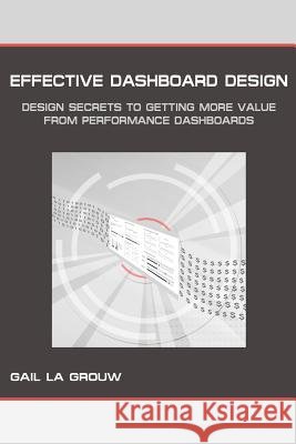 Effective Dashboard Design: Design Secrets to Getting More Value From Performance Dashboards La Grouw, Gail 9781468168747 Createspace - książka