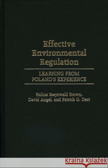 Effective Environmental Regulation: Learning from Poland's Experience Angel, David P. 9780275969714 Praeger Publishers - książka