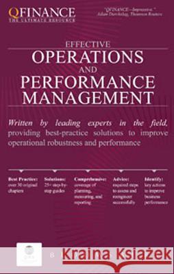 Effective Operations and Performance Management Bloomsbury 9781849300070 Bloomsbury Information - książka