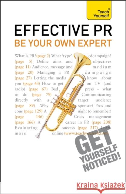 Effective Pr: Be Your Own Expert: Teach Yourself Murray, Angela 9781444120455 HODDER EDUCATION - książka
