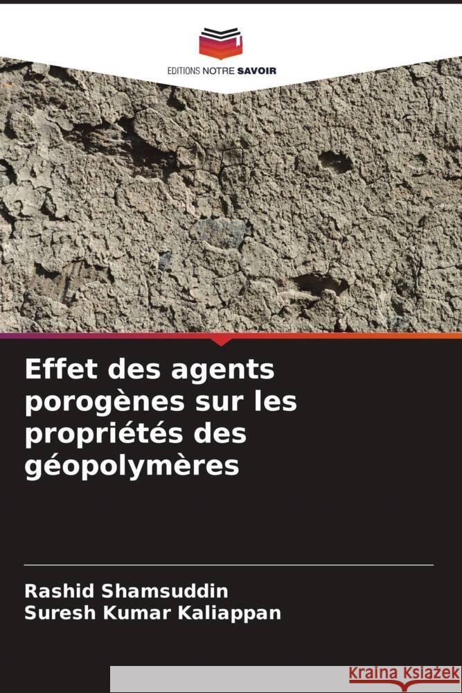 Effet des agents porogènes sur les propriétés des géopolymères Shamsuddin, Rashid, Kaliappan, Suresh Kumar 9786205204856 Editions Notre Savoir - książka