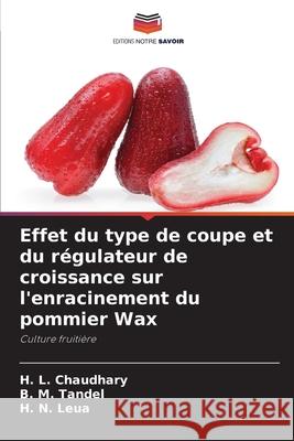 Effet du type de coupe et du r?gulateur de croissance sur l'enracinement du pommier Wax H. L. Chaudhary B. M. Tandel H. N. Leua 9786207865093 Editions Notre Savoir - książka