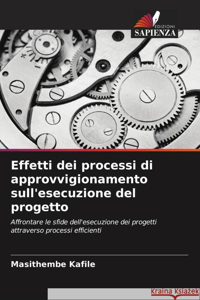 Effetti dei processi di approvvigionamento sull'esecuzione del progetto Masithembe Kafile Stanley Fore 9786204853017 Edizioni Sapienza - książka