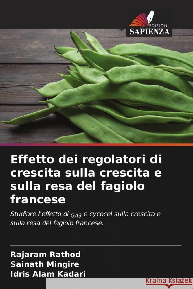 Effetto dei regolatori di crescita sulla crescita e sulla resa del fagiolo francese Rajaram Rathod Sainath Mingire Idris Alam Kadari 9786207136278 Edizioni Sapienza - książka