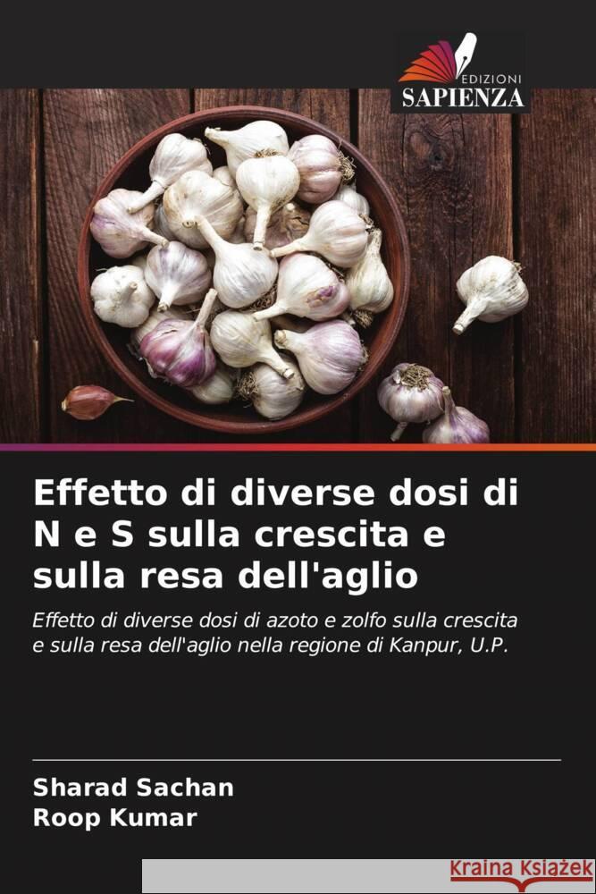 Effetto di diverse dosi di N e S sulla crescita e sulla resa dell'aglio Sachan, Sharad, Kumar, Roop 9786205176887 Edizioni Sapienza - książka