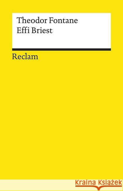 Effi Briest : Roman Fontane, Theodor 9783150195970 Reclam, Ditzingen - książka